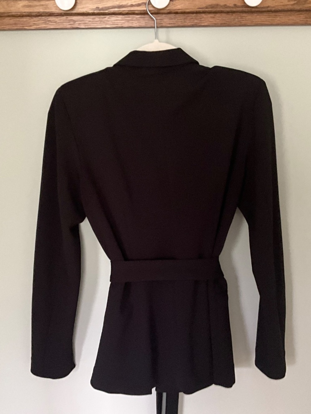 White House Black Market Black Belted Blazer 10 - Picture 3 of 3